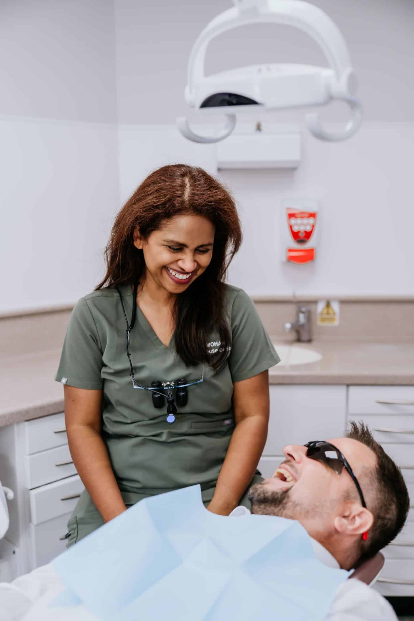 Dr Mili with new patient